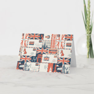 London Post Greeting Card (tomt) Tack Kort