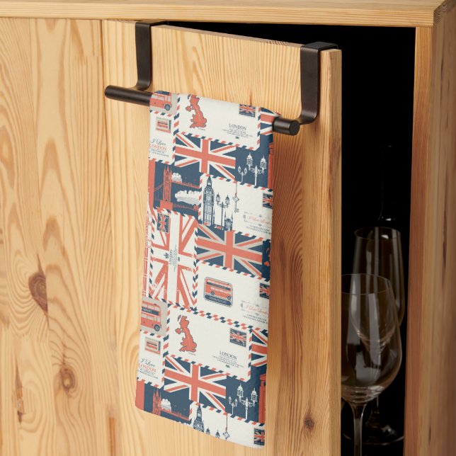London Post Kitchen Towel Kökshandduk (Thirds Fold)