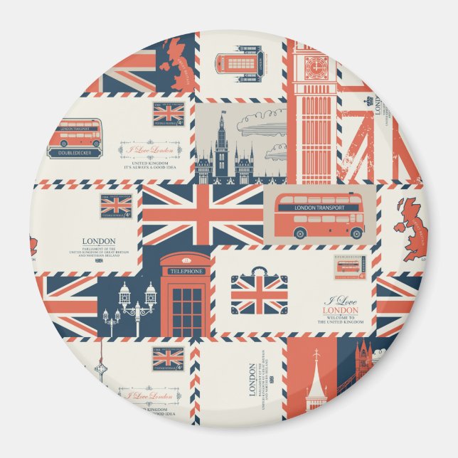 London Post Magnet (Framsidan)