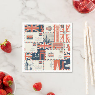 London Post Papper Napkins Pappersservett