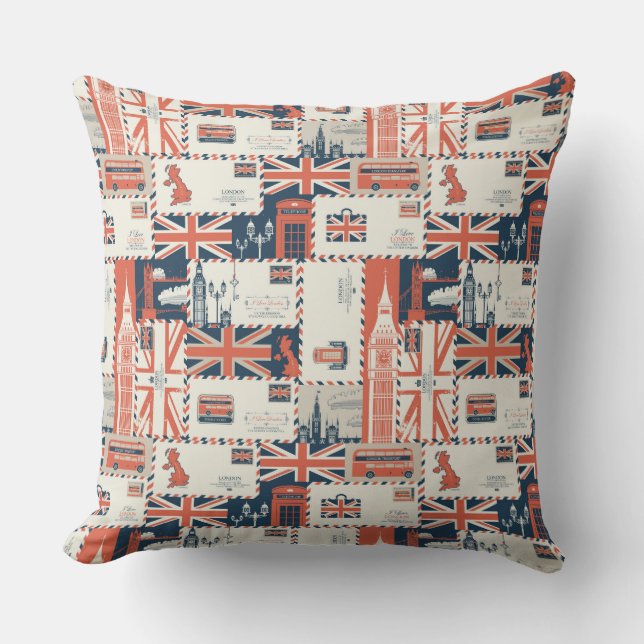 London Post Pillow Kudde (Framsida)
