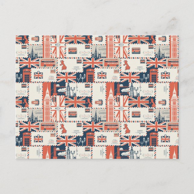 London Post Postcard Vykort (Framsida)