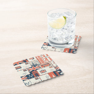 London Post Underläggs Underlägg Papper