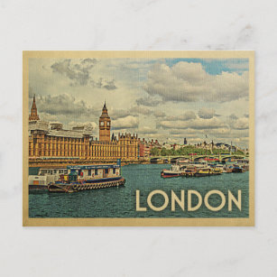 London Postcard England Vintage resor Vykort