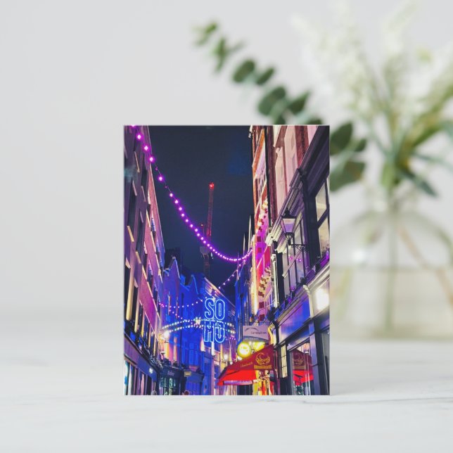 London Postcard, Soho, England Vykort (Stående Fram)
