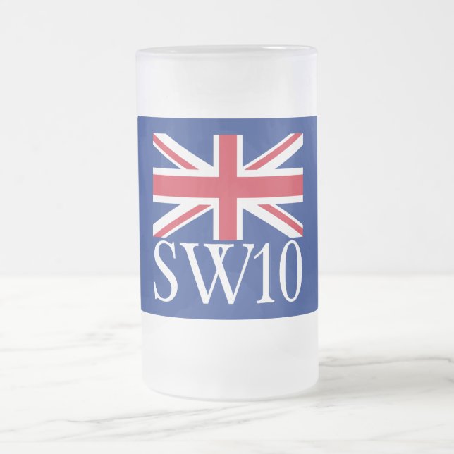 London Postcode SW10 med den fackliga jacken Frostat Ölglas (Center)