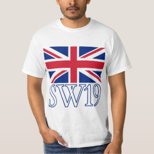 London Postcode SW19 med Union Jack Tröja