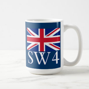 London Postcode SW4 med den fackliga jacken Kaffemugg