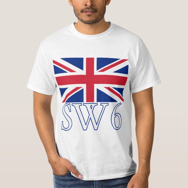 London Postcode SW6 med den fackliga jacken Tee Shirt (Framsida)