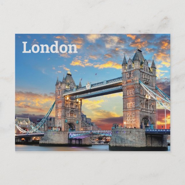 London Postkarte Vykort (Framsida)