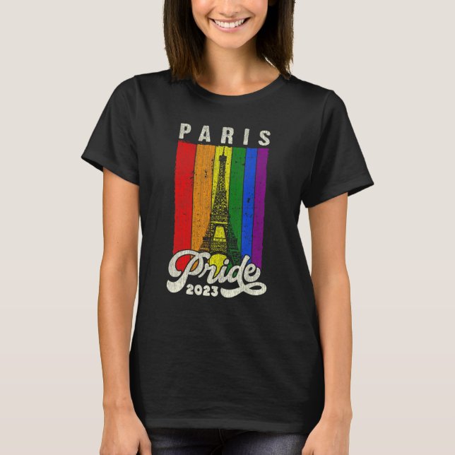 London Pride 2023 Big Ben LGBT Pride Flagga T Shirt (Framsida)
