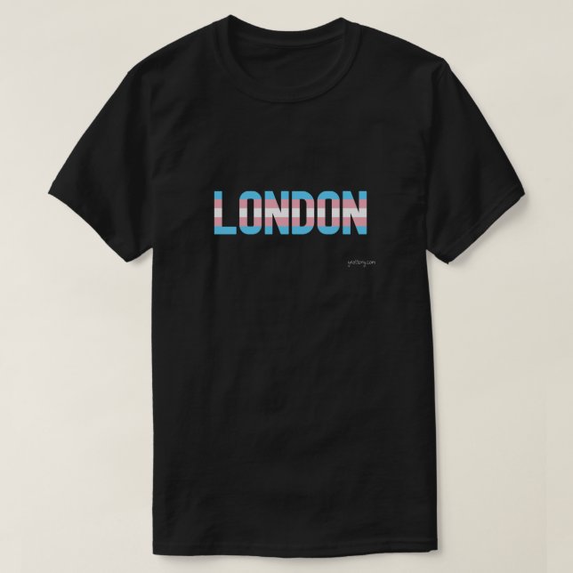 London Pride Transgender Flagga T Shirt (Design framsida)