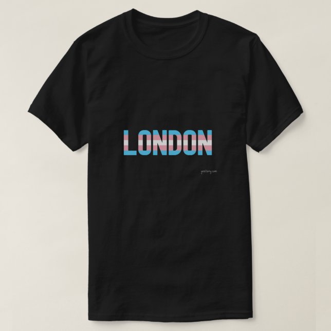 London Pride Transgender Flagga T Shirt (Design framsida)