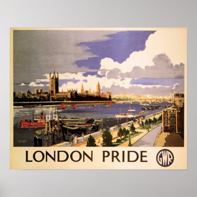 LONDON-PRIDET GWR Underbara Westerna järnvägar Poster (Framsidan)