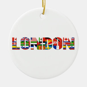 London prydnad julgransprydnad keramik