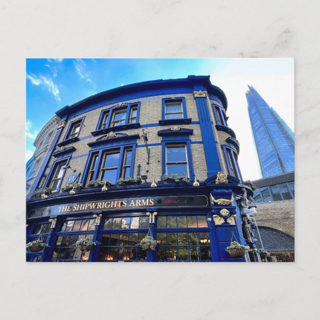 London Pub and Shard Vykort (Framsida)