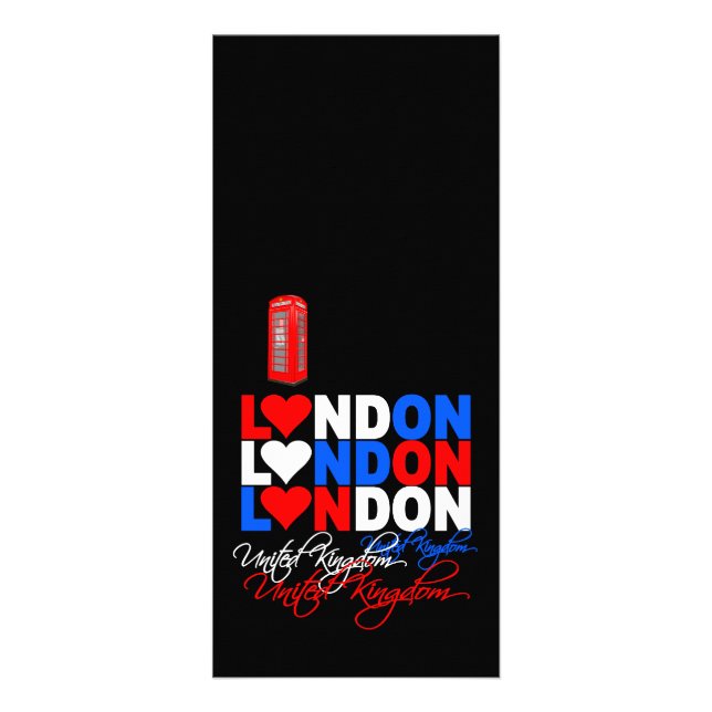 London-rackkort - anpassa! reklamkort (Framsidan)