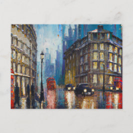 London Rain Vykort