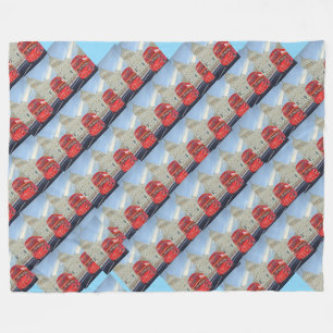 London Red Buss Fleece Blanket