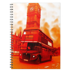 London Red Buss och Big Ben Anteckningsbok