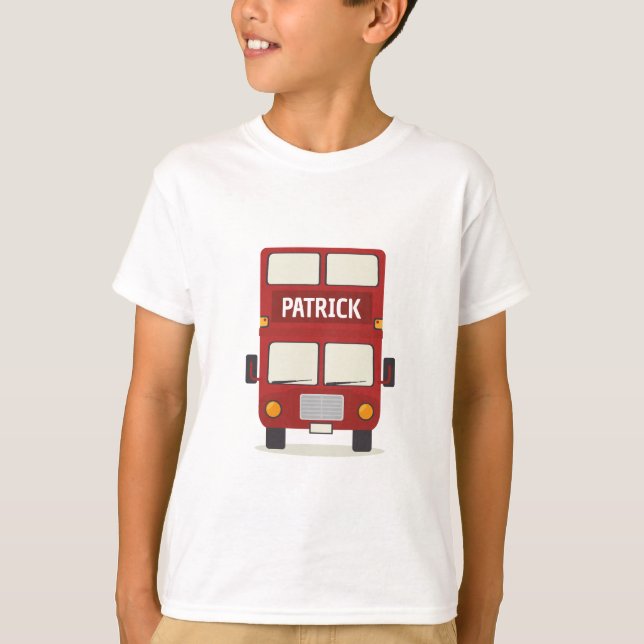 London Red Buss Personlig T Shirt (Framsida)