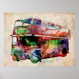 London Red Buss Poster
