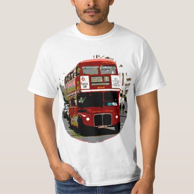 London Red Buss Routemaster Buss T Shirt (Framsida)