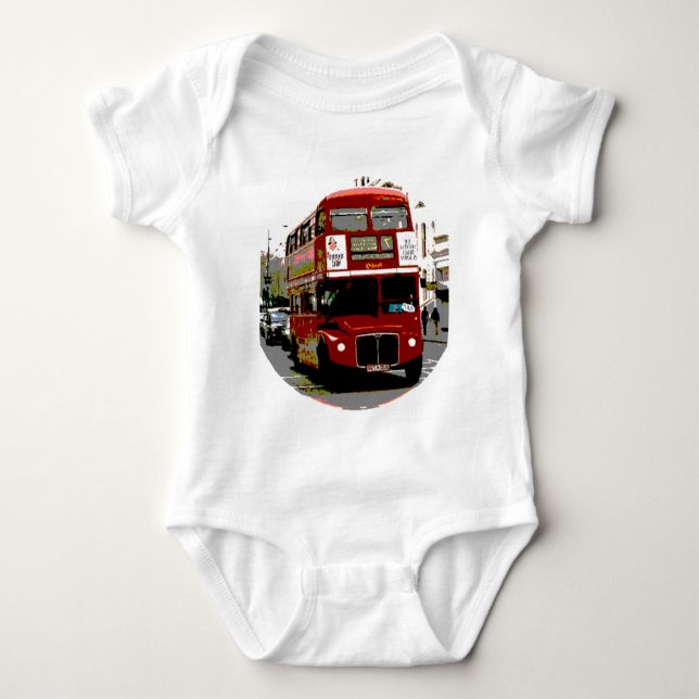 London Red Buss Routemaster Buss Tee Shirt (Framsida)