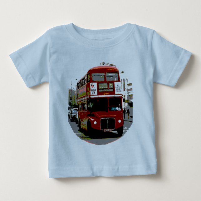 London Red Buss Routemaster Buss Tee Shirt (Framsida)