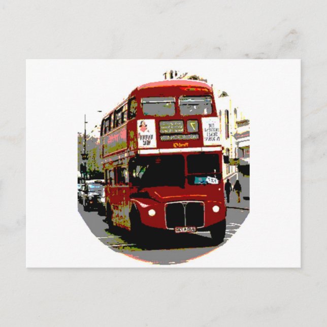 London Red Buss Routemaster Buss Vykort (Framsida)