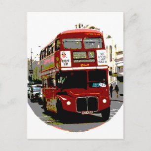 London Red Buss Routemaster Buss Vykort
