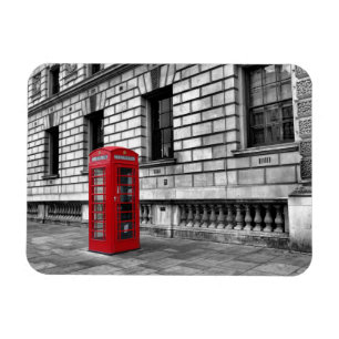 London Red Mobil Box Magnet