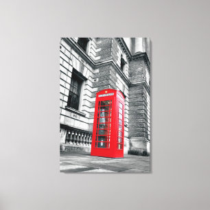 London Red Mobil Box Wrapped Canvas Print