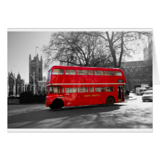 London Red Routemaster Buss Hälsningskort