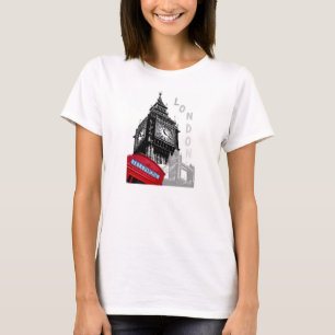 London Red Telefon big ben pop T-shirt