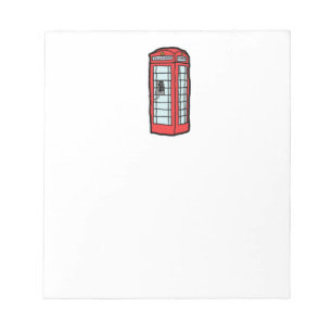 London Red Telefon Booth Iconic British Travel Anteckningsblock
