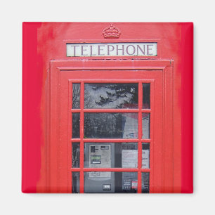 London Red Telefon Box Magnet