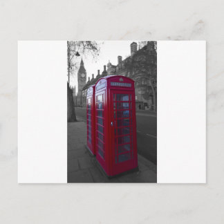 London Red Telefon box Vykort