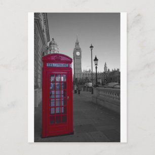 London Red Telefon box Vykort