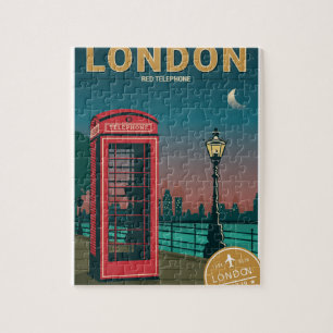 London Red Telefon Pussel