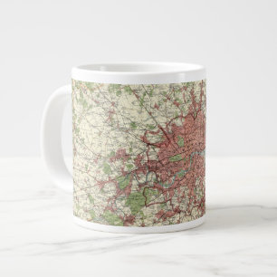 London Region Karta Jumbo Mugg