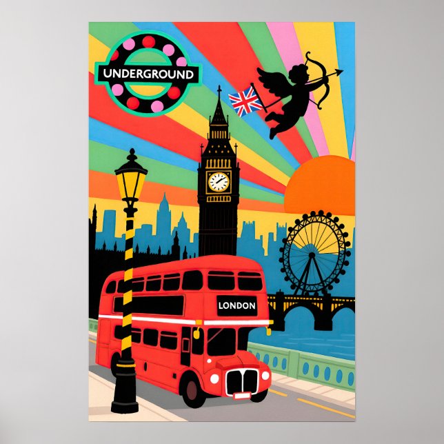 London Resa   Popkonst Poster (Framsidan)