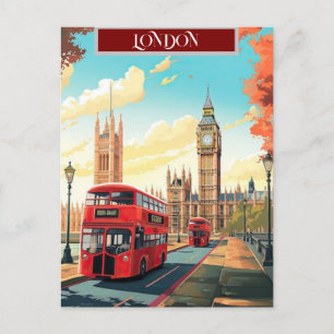 London Resa vykortskonst, London Resa konst, Eng Vykort