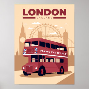 LONDON-reseaffisch Poster