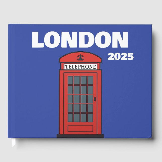 London resebordbok gästböcker (Framsida)