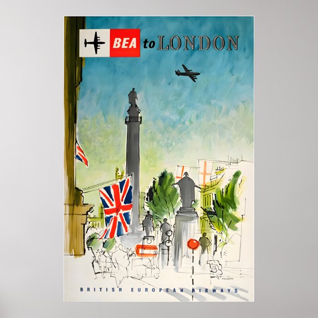 London Resemalannons England Konsttryck Turism Ann Poster (Framsidan)