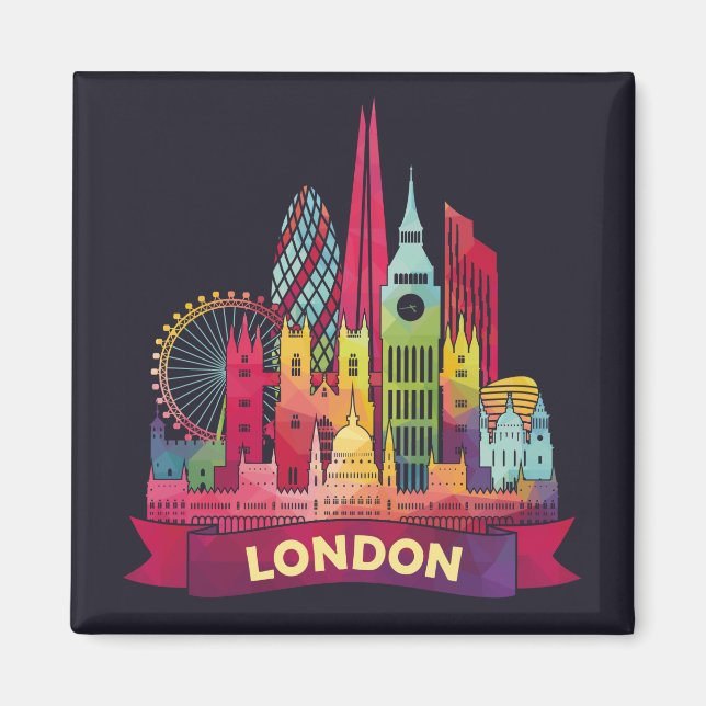 London - Resor till berömdens landmärken Magnet (Framsidan)