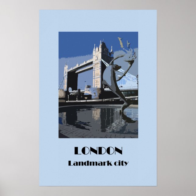 London retro 1920s-stil poster (Framsidan)
