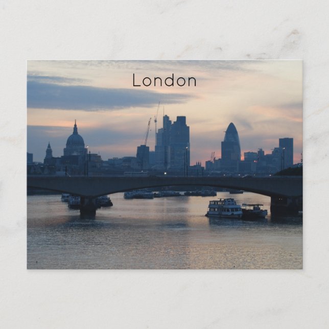 London - River Thames Helg Vykort (Framsida)