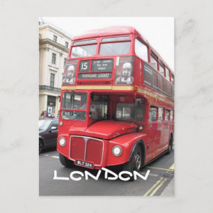 London Röd Buss vykort